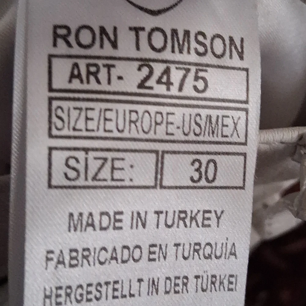 Ron Tomson Waist 30" White leather pants - Picture 11 of 12